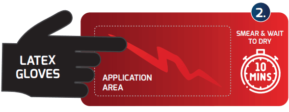 Step 2 diagram — smear and wait